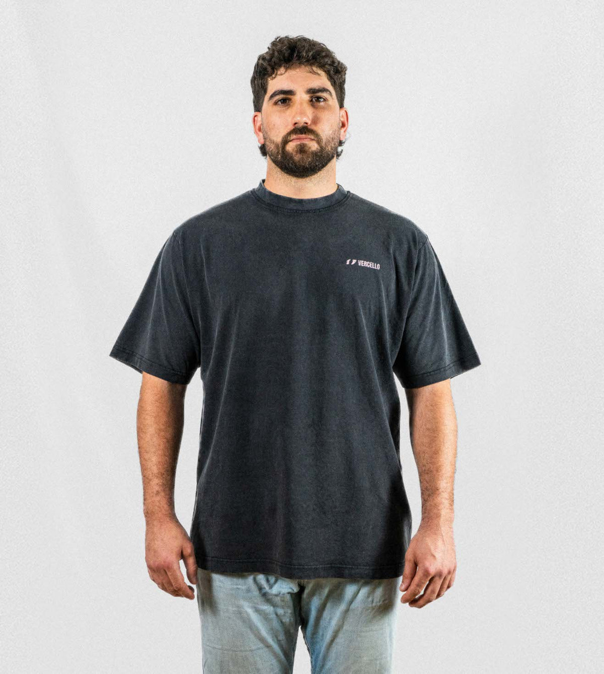 Camiseta Vercello Keels Negra Oversize